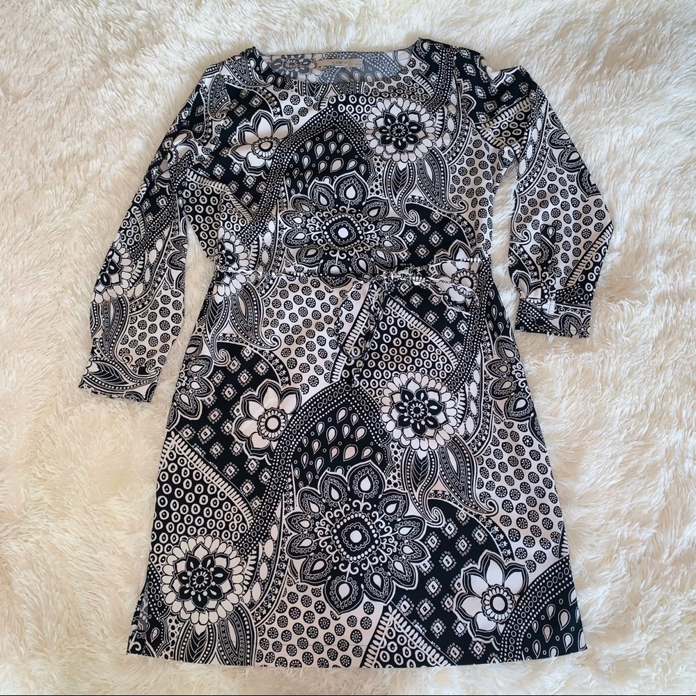 Ann Taylor Loft Black & White Shift Dress